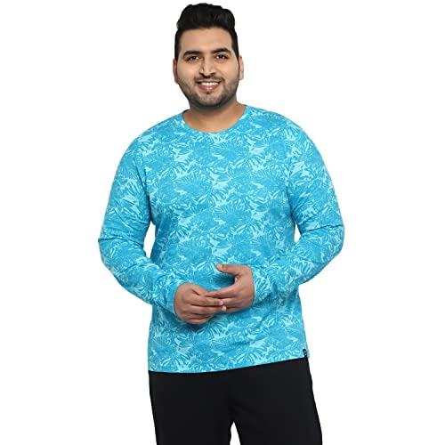 Image of Urbano Plus Men's Printed Full Sleeve Regular Fit Cotton T-Shirt