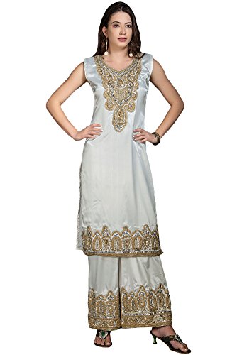 Robe femme blanc taille 42 vêtement d'été fluide et chic