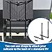 RV Bumper Rack,Rv Portable Waste Tank Rack with Heavy-Duty Straps,Rv Bumper Support Bracket,Rv Waste Tank Portable Rack Fits 4-4.5 inches Bumpers