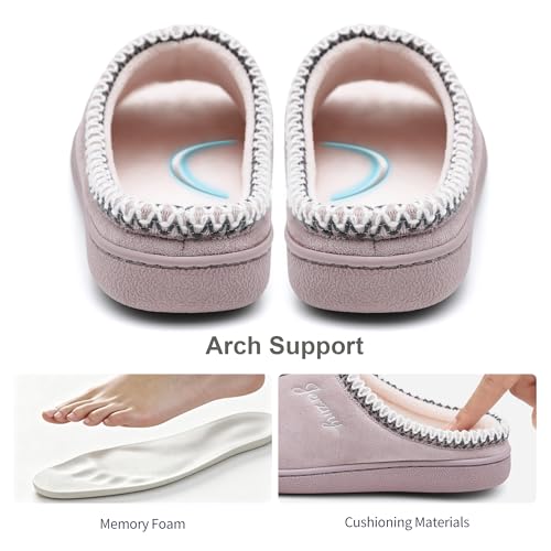 Image of Jerzmy Women's Slip on Open Toe House Slippers with Arch Support