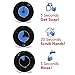 TIME Timer WASH — 30 Second Visual Timer Promoting Proper Hand Washing for Preschool, Kindergarten and Adults, Hands Free, Touch-Less Handwashing, Bathroom Timer with Optional Music Sound