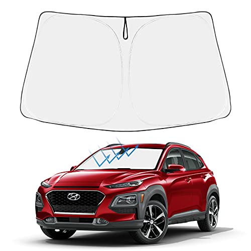 Image of Proadsy 2026 Upgrade Front Windshield Sun Shade Foldable Sunshade Protector Custom Fit 2018-2023 Sedan Accessories