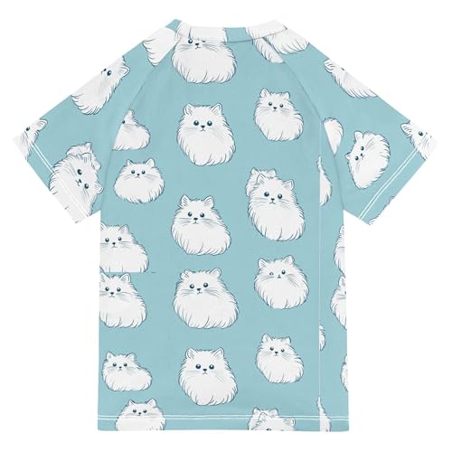 Cute Bohemian Cats Girl Bathing Suit Sun Protection Beach Tops Swimwear Beach Tops 3T2