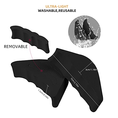Inserciones relleno de punta para zapatos ajustables 4 pares miniatura 6