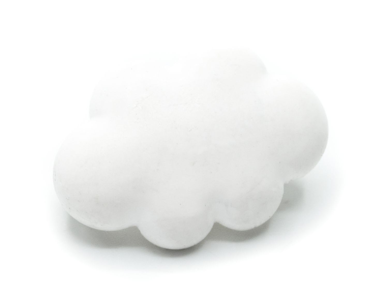 MiniblingsCloud Brooch Pin Freedom Sky Weather Clouds White – Handmade Fashion Jewellery I Lapel Pin Button Pins, 25mm, Plastic