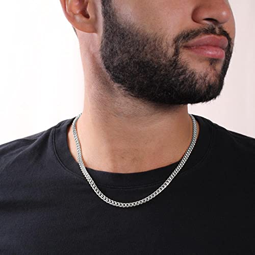 Shinylove To My Son Gifts From Mom, Mother And Son Necklace, Son Gifts From Dad, Son Jewelry, Birthday Gift For Son Graduation Cuban Link Chain Necklace (Standard White, Strong) #TOP4