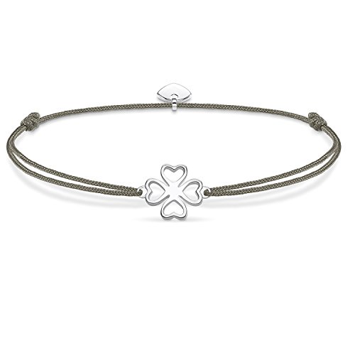 THOMAS SABO Damen-Armband Little Secret Kleeblatt 925 Sterling Silber LS017-173-5-L20v