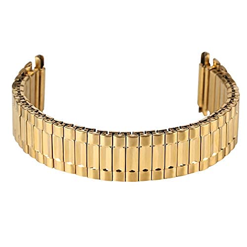 Horlogebandje, elastische verlenging Roestvrij stalen horlogeband Vervangingen voor heren Dames Polshorloge Bangle Strap Geen gesparmband (Kleur: 2) (1