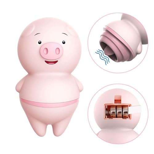Grupo ShopMix, Vibrador Porquinho Estimulador Clitóris Língua Bateria LR44