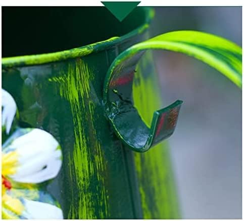 KRASS Collector88 3L Metal Watering Can Bucket Iron Watering Can Garden Watering Bucket Sprinkler Watering Can for Outdoor Vintage Decoration Green