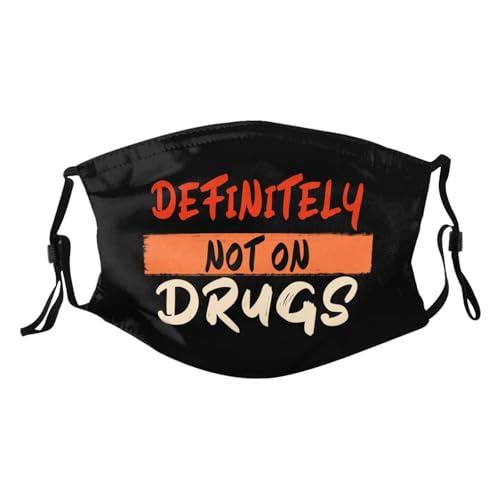 Definitely Not On Drugs Face Mask Reusable Adjustable Balaclava Dust Washable For Adult8