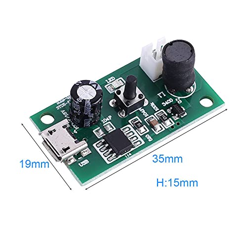 Miniatura 5 de Humidificador micro USB 108KHz 2W 0.787 in ultrasónico Mist Maker atomizador Power-ON Control mantener atomizador