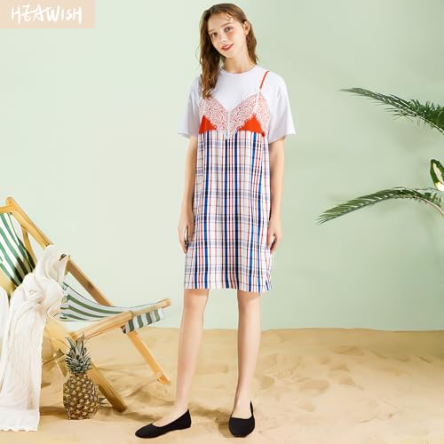 Image of HEAWISH Women's Ballet Flat Flats Shoes Comfortable Mesh Pointed Toe Slip On Dress Shoes