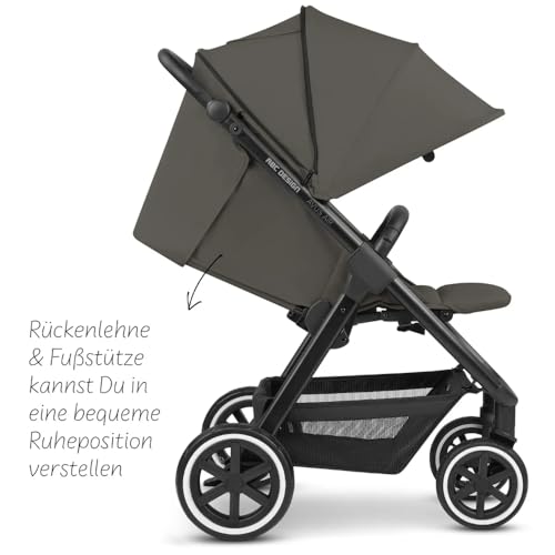 ABC Design Avus Air – Handlicher und komfortabler Buggy für den lebendigen Alltag. Mit großen Lufträdern, flacher Liegeposition und kompaktem Faltmaß – ab Geburt bis 22 kg (weiß)
