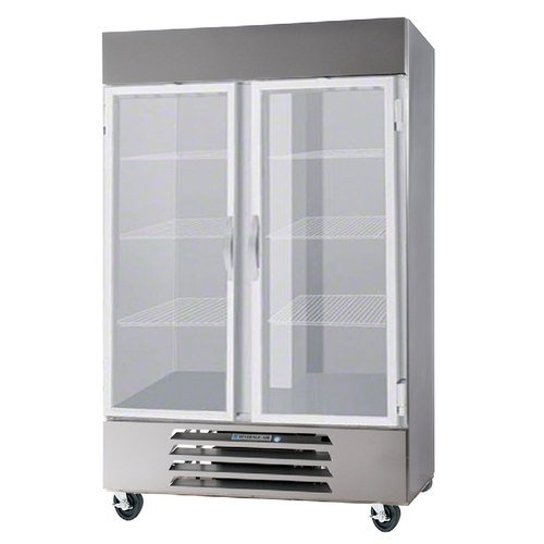 Beverage-Air HBF44-1-G 47" Horizon Series Two Section Glass Door Reach-In Freezer 44 cu.ft. Capacity Stainless Steel Exterior and Interior with Bottom Mounted by Beverage Air –