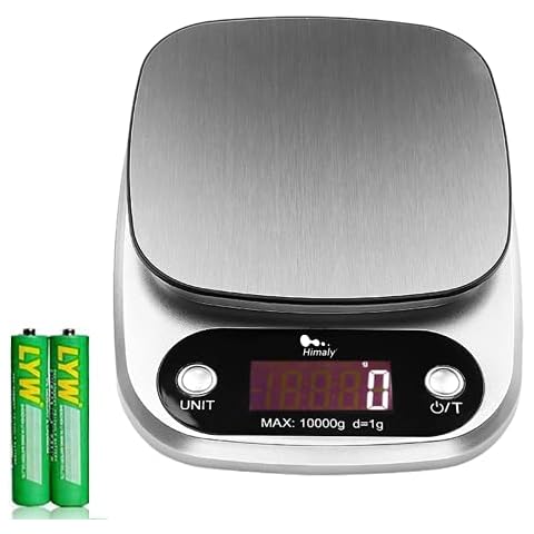 Bascula de Cocina Digital de Acero inoxidable himaly (10 kg / 1 g) Cover