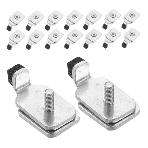GLEAVI 20Pcs Curtain Track End Stops Easy Installation Stoppers for Ceiling Window Rails Multifunctional Curtain Replacement Parts Wall Mount Compatible
