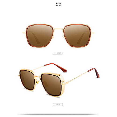 Preisvergleich Produktbild HONGYAN Steampunk Sonnenbrille Männer Frauen Sonnenbrille Für Damen Punk Brille Weiblich Männlich Uv400