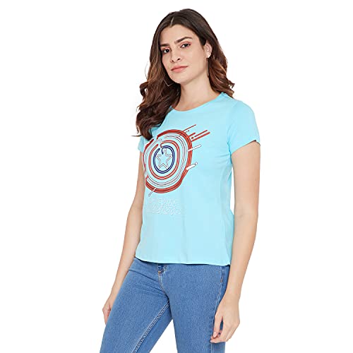 Image of Marvel Women Round Neck Short Sleeves T-Shirt