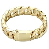 ►►► Schwag-Kollektion: Dieses Armband ist aus 24 Karat Gold gefertigt und über ein Herz aus Halbedelmetallen. Dieses Armband ist 20,3 cm und 22,9 cm groß und hat 10 mal mehr Gold als bei der billigeren Galvanisierung, die die Farbe schnell ändert.