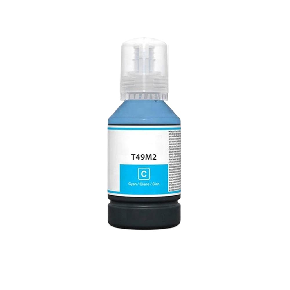 T49M T49M1 T49M2 T49M3 T49M4 Botella a Granel Botella de Recarga Tinta Compatible con impresoras de sublimación como SC-F570 SC-F170(1 Bottle Cyan)