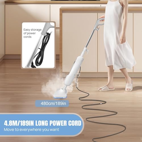 Image of ECOMISTIQ Steaming Mop EU Plug Handheld Steam Cleaner for Hardwood Floors Laminate Carpet|Home & Garden | Household Supplies & Cleaning | Carpet Steamers