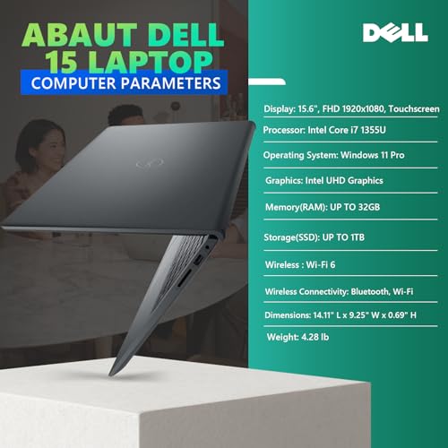 Dell 15 Touchscreen Laptop Computer Intel Core i7 15.6" miniatura 6