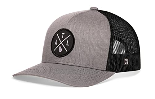 Image of HAKA State City Trucker Hat for Men & Women, Adjustable Baseball Hat, Mesh Snapback, Sturdy Outdoor Black Golf Hat