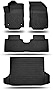 BAMACAR Compatible for Chevrolet Equinox Floor mats＆Cargo Liner Set (TPE) 2018 2019 2020 2021 2022 4Pcs All Weather Odorless Floor Liners Front and Rear Row Set Black 2018-2022