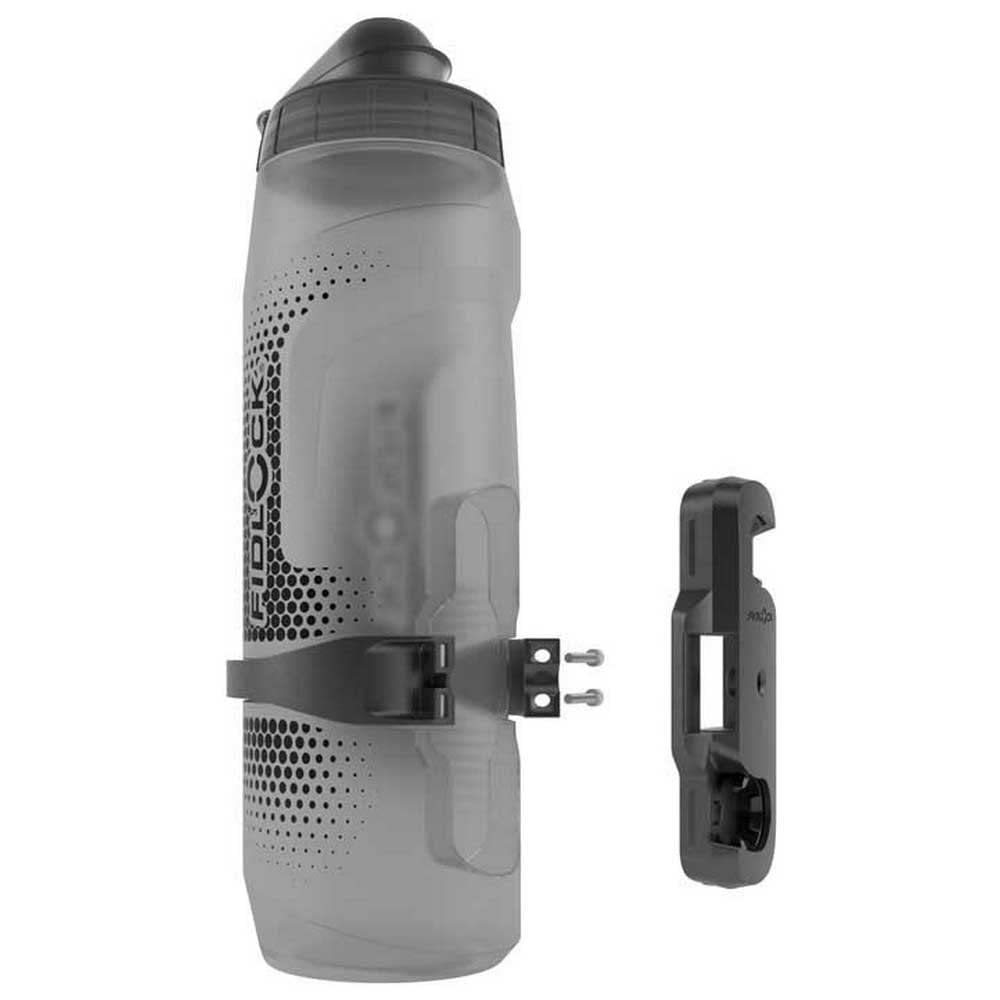 FIDLOCK Twist Single Bottle 800ml/27oz | Includes Twist Connector (Without Bicycle Base) & Bottle | Smoke