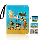 Sammelalbum für Karten Kartenhalter Album mit 50 Doppelseitige Seiten Karten Sammelkarten Album Ordner 400 Taschen Tragetasche Kartenordner Display Aufbewahrungstasche