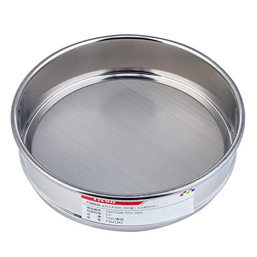 LSHEL 100 Mesh 0.154mm Aperture Lab Sieves, 304 Stainless Steel Wire Cloth, 8"