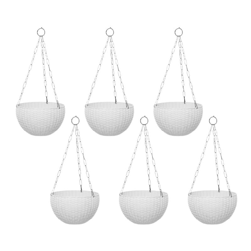 VedicGrow ADDS LIFE Euro Hanging Flower & Plant Pots for Home Planters, Garden, Terrace, Office, Indoor & Outdoor, Stylish Decorative Planters/Gamla/Plant Pot for Office, Patio- Pack of 6 (B0DG5Y795B) Amazon Price History, Amazon Price Tracker