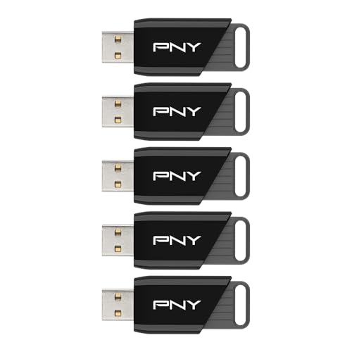 Image of PNY 32GB Attache X USB 3.2 Gen 1 Flash Drive, Advanced Performance Up to 130MB /s Read, Everyday Data Store & Transfer, Reliable Portable Storage, Durable, Type-A, Computers, Laptops, Desktops, 5-Pack