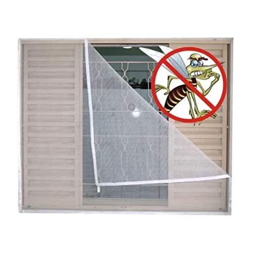3 Tela Mosquiteiro Para Janelas 1,20 X 2,10 M Velcro Lavável