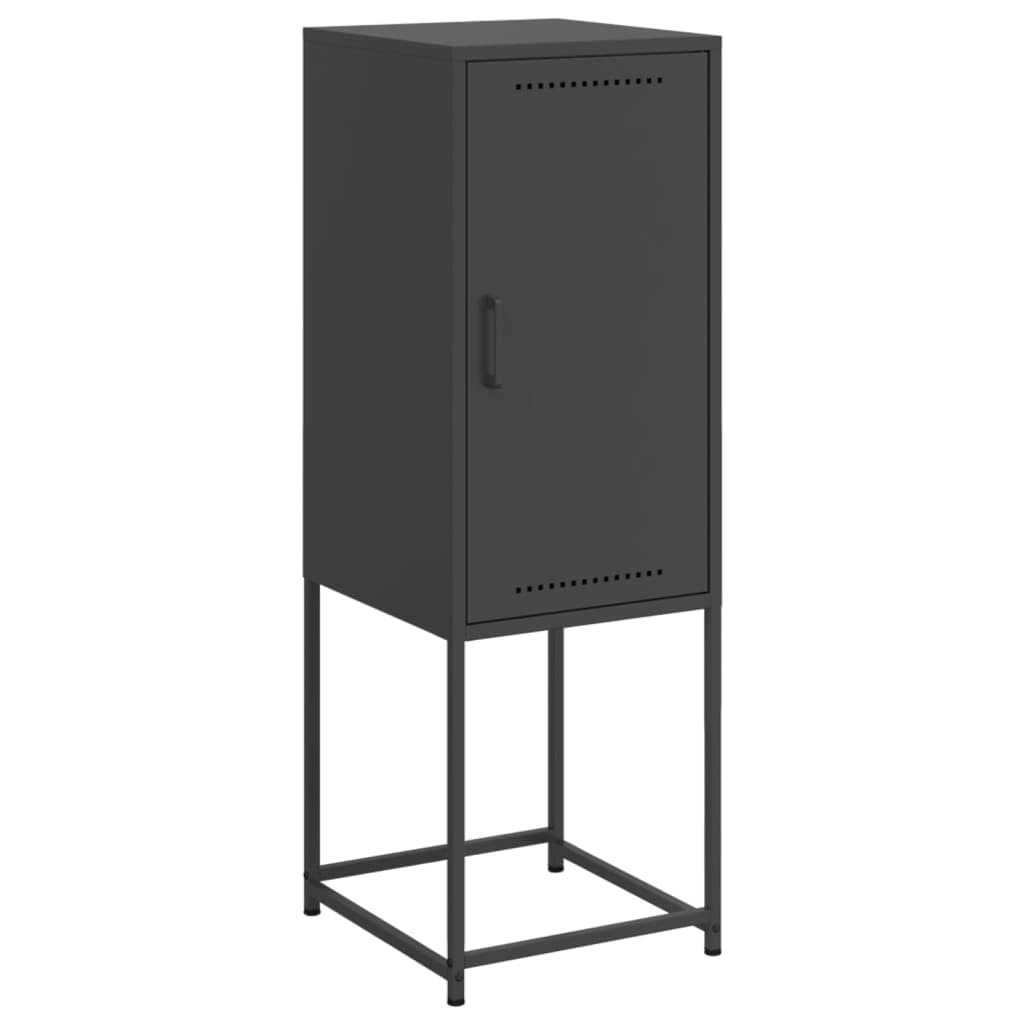Buffet Haut Noir 36x39x107 cm Acier,Buffets & bahuts,12.95kg-846530