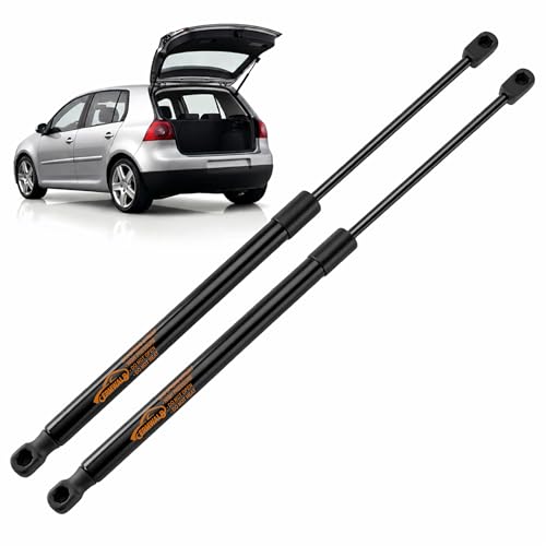 ERMWALR 2X Heckklappendämpfer für VW Golf V 1K1 Alle Motoren Schrägheck 2003-2009 Gasdruckfeder Kofferraum Dämpfer Schwarz Gasdruckdämpfer Heckklappe Ersetzen #1K6827550F 1K6827550A 1K6827550C