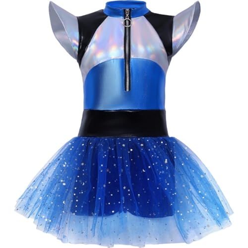Robe en tulle extraterrestre à couleurs changeantes et coupe fluide asymétrique - 2