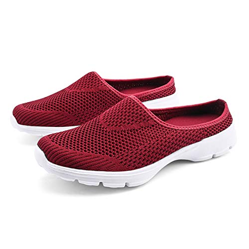 Image of ChicWind Womens Breathable Mesh Walking Mules Sneakers Open Back Slip On Shoes