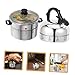 Kisangel 2Pcs Kitchen Timer Mechanical Countdown Timer for Cooking and Baking Accurate Reminder Durable Stockpot and Pressure Cooker Shapes Easy to Use for All Ages