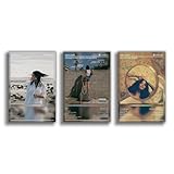 oooac A Set of 3 album canvas posters,Kehlani Poster BLUE WATER ROAD,WHILE WE WAIT Poster, Album Aesthetics 3 Piece Set,08x12IN Canvas Prints Unframed Set of 3