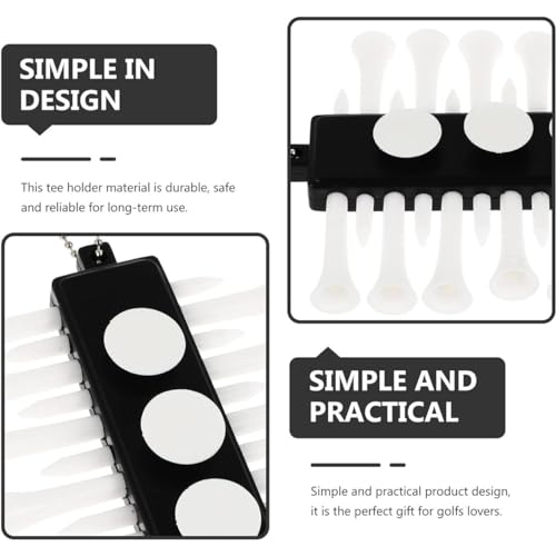 Makuei Golf Kit with Golf Club Cleaner Brush and Other Essential Golfing Accessories (Divot Repair Tool, Towel, Ball & Tee Holder, Ball Alignment Kit) - Unique Golf Stuff - Thumbnail 7