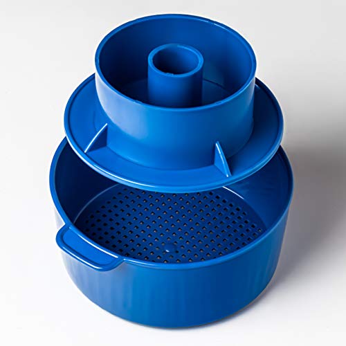 Cheese making Hard Cheese Mold + Press Follower 1.2 liters Blue for cheesemaking | Cheese making supplies from the manufacturer Cow Goat Sheep Milk Rennet Cheese molds Cheese making kit Press mold