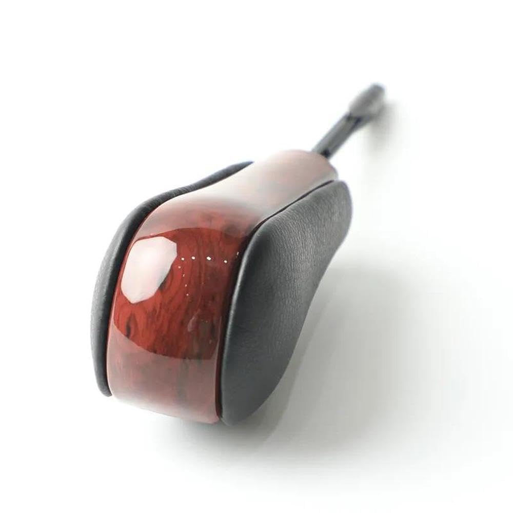 Sxqpocar Short Wood Grain Automatic At Gear Shift Knob Stick For Bmw E81 E82 E87 E90 E91 E92 E93 E36 E38 E39 E46 For Z4 Shift Lever Head(Short Wood Grain)