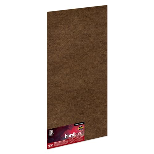 Image of Ampersand Art Supply Hardboard Wood Painting Panel: Museum Series Hardbord, 18 inch x 36 inch, 1 /8 Inch Flat Profile