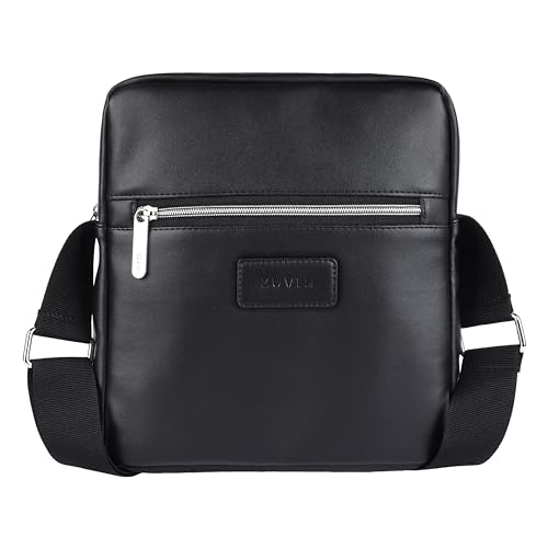 ZUVIH Stylish and Casual Tripper Sling Duffle Bag for Men and Women – Water Resistant Material with 2 Zipper Compartments – Secret Pocket and Strap – Ideal for Travel, Office, College – Black