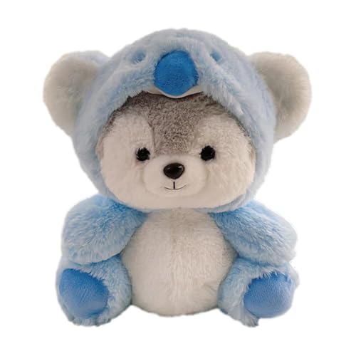 Generico Peluche Husky – Cute Creative Pet transformado Koala Pig Fox Dinosaur Peluche, para dormir calmante Muñecas Husky Suave animal de peluche para perros