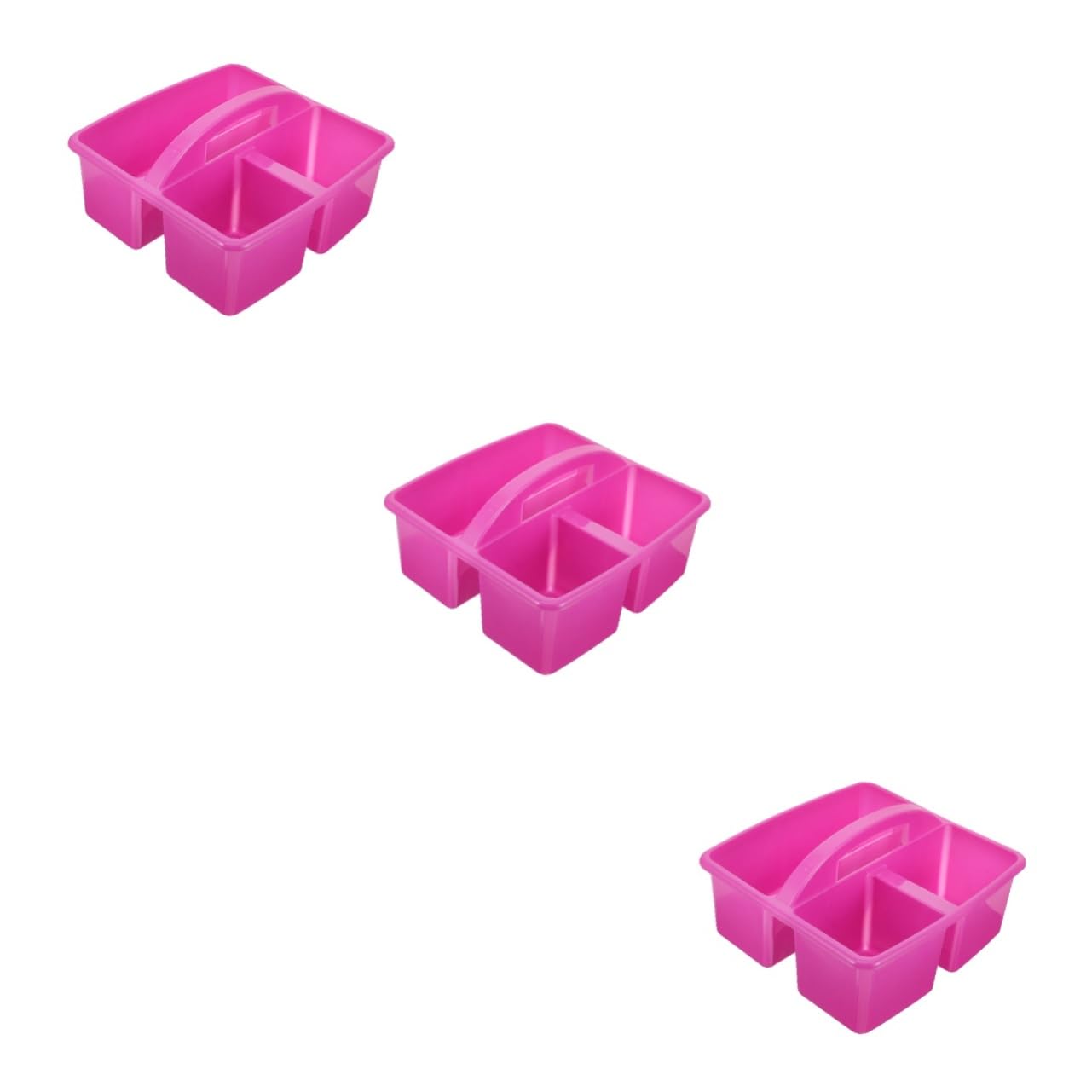 OUNONA 3 Piezas Cesta De Herramientas De Limpieza Cestas Organizador Contenedores De Papeleria Cesta De Artículos Diversos Canasta De Productos De Belleza Púrpura El Plastico