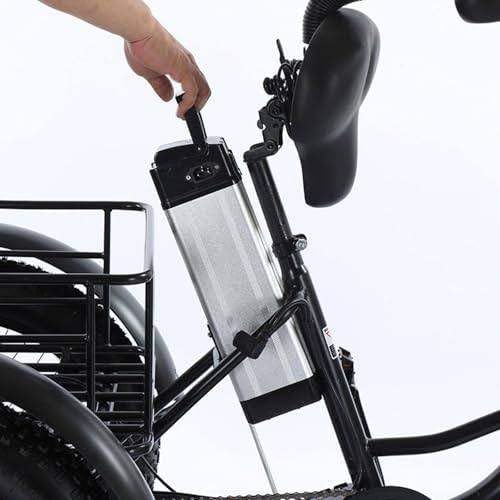 Trójkołowy rower elektryczny 20'' z grubymi oponami dla dorosłych