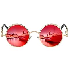 Golden Frame/Red Orange Lens